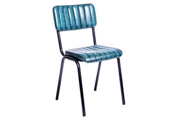 Caféstuhl blau