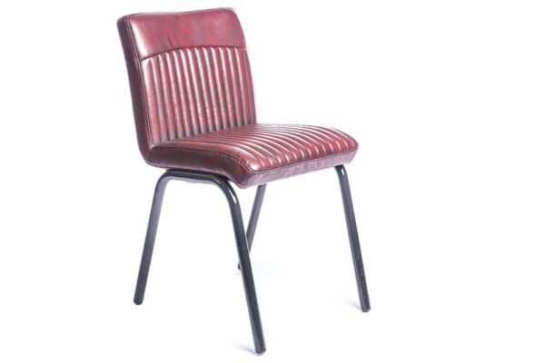 Industriestuhl | Luxus Esszimmerstuhl rot