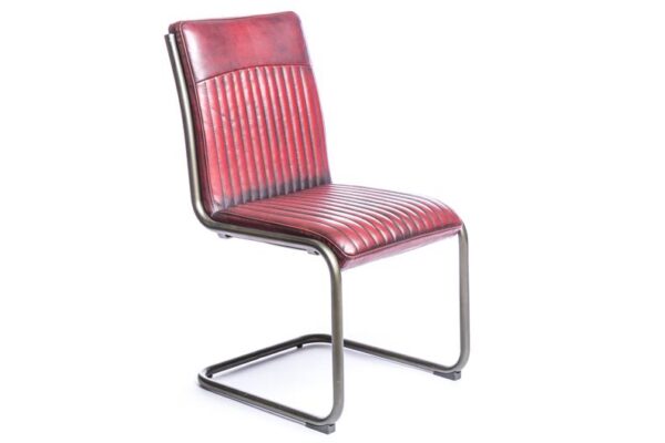 Retro Esszimmerstuhl rot
