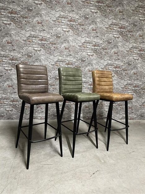 Barhocker Leder Gen Tan