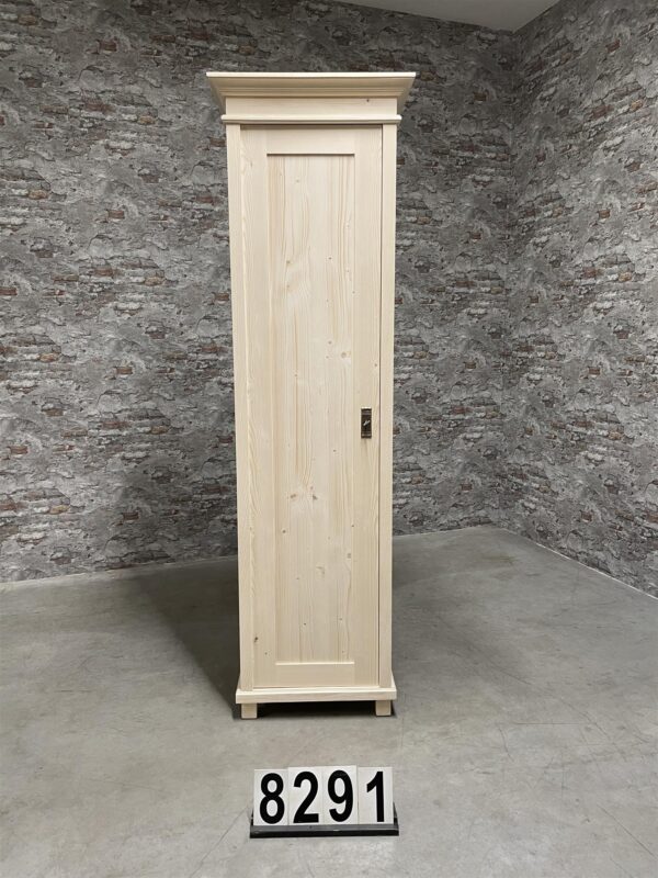 Antiker 1-türiger Kleiderschrank aus Kiefer neu