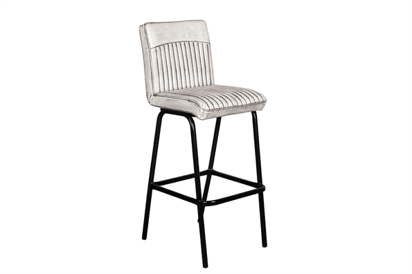 Industrieller Luxus-Barhocker weiß 6531