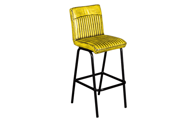 Industrieller Barhocker | Hocker Luxus Gelb