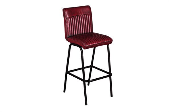 Industrieller Barhocker Luxus rot