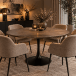 Sfeervolle Moderne Eethoek Met Ronde Tafel (1)