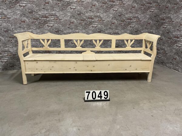Antique pine flap bench | garden bench