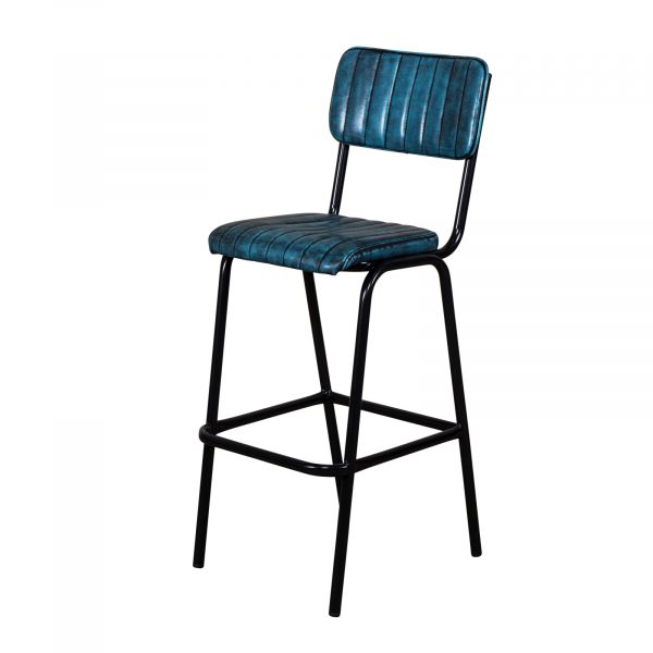 Industrial style bar stool Blue 6508