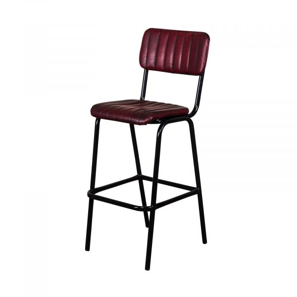 Industrial style bar stool Red 6511