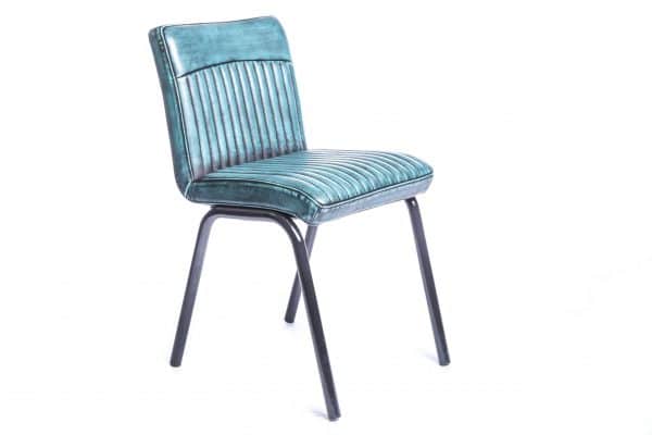 Industrial chair | Luxury diningchair blue 6526