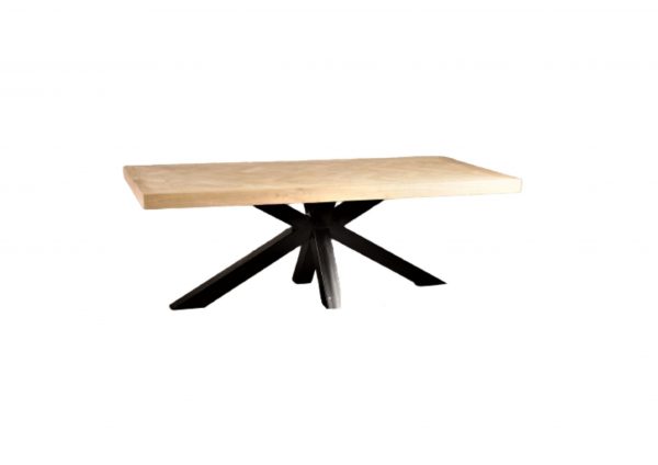 Oak diningtable herringbone 9261