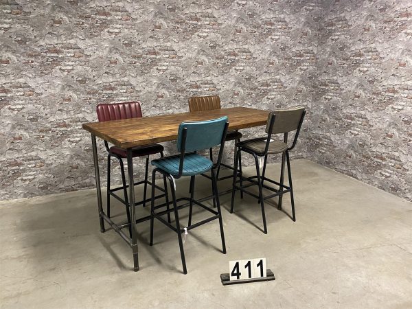 Custom industrial bar table 411