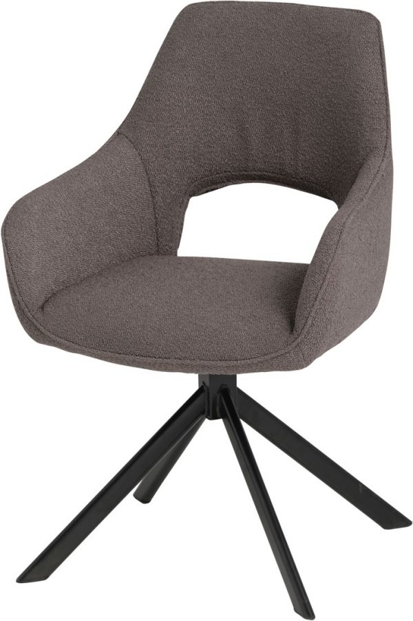 Dining chair teddy swivel | Grey