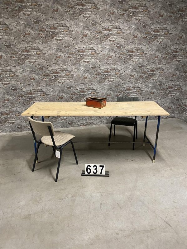 Industrial vintage wooden table 637