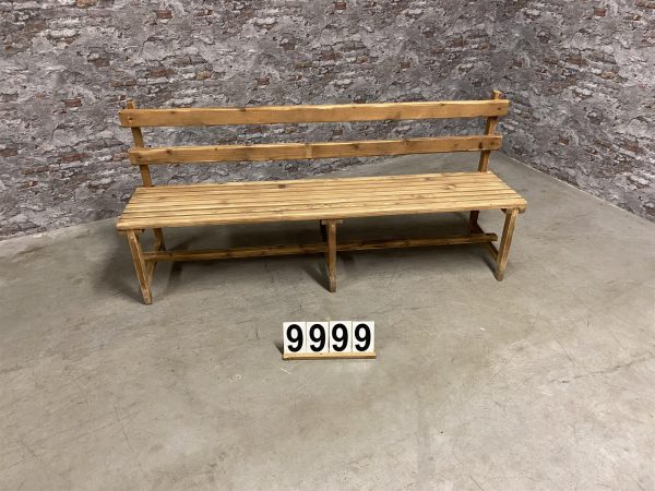 Wooden garden bench with back | original condition 9999