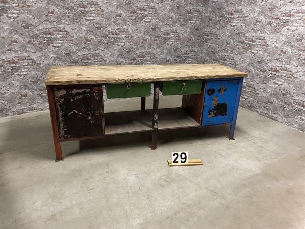 Industrial retro vintage Workbench | Sidetable 29