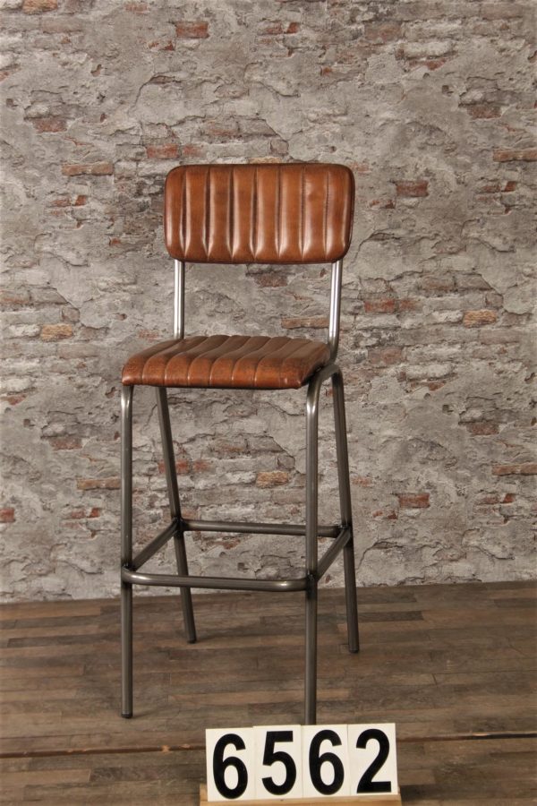 Barstool Leather | Vintage retro look | Catering quality 6562