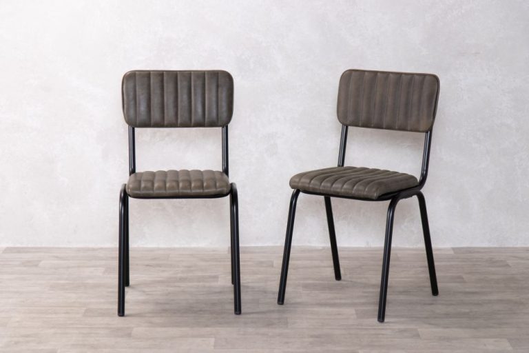 Leather chair | Industriële restaurant stoel leer