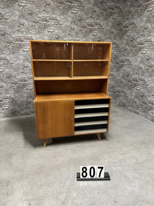 Vintage U-453 chest of drawers with Upstand Jiri Jiroutek for Interier Prague, 1960 nr.807