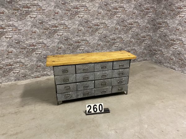 Retro industrial vintage workbench | Chest of drawers 260