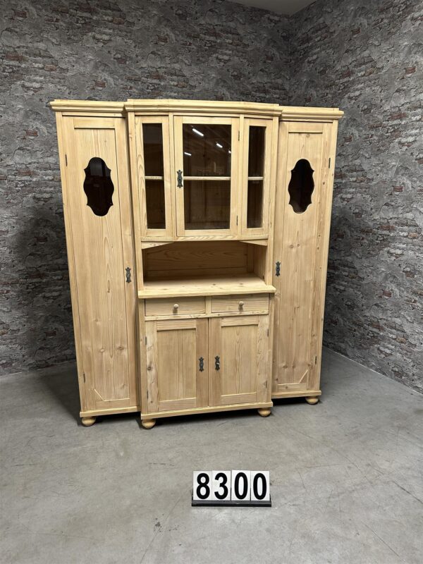 Antique pine kitchencabinet | cupboard 8300