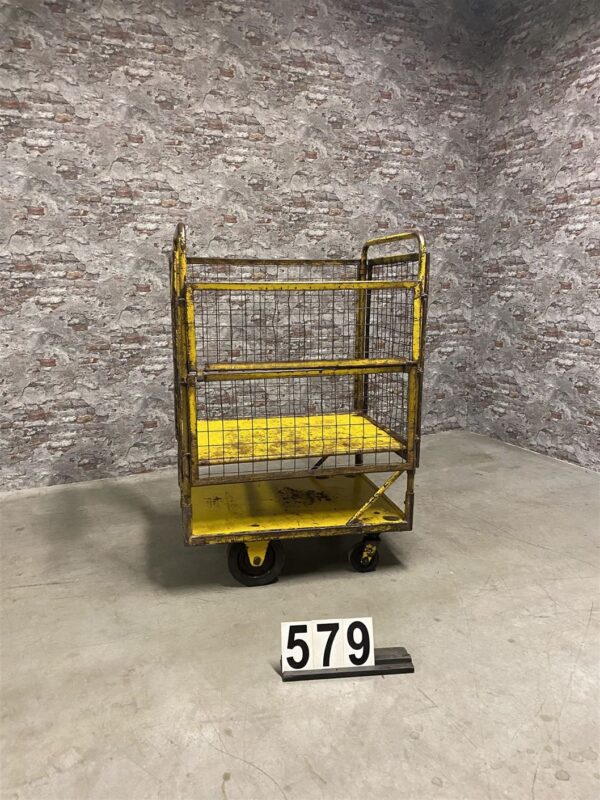 Industrial vintage rack on wheels 579