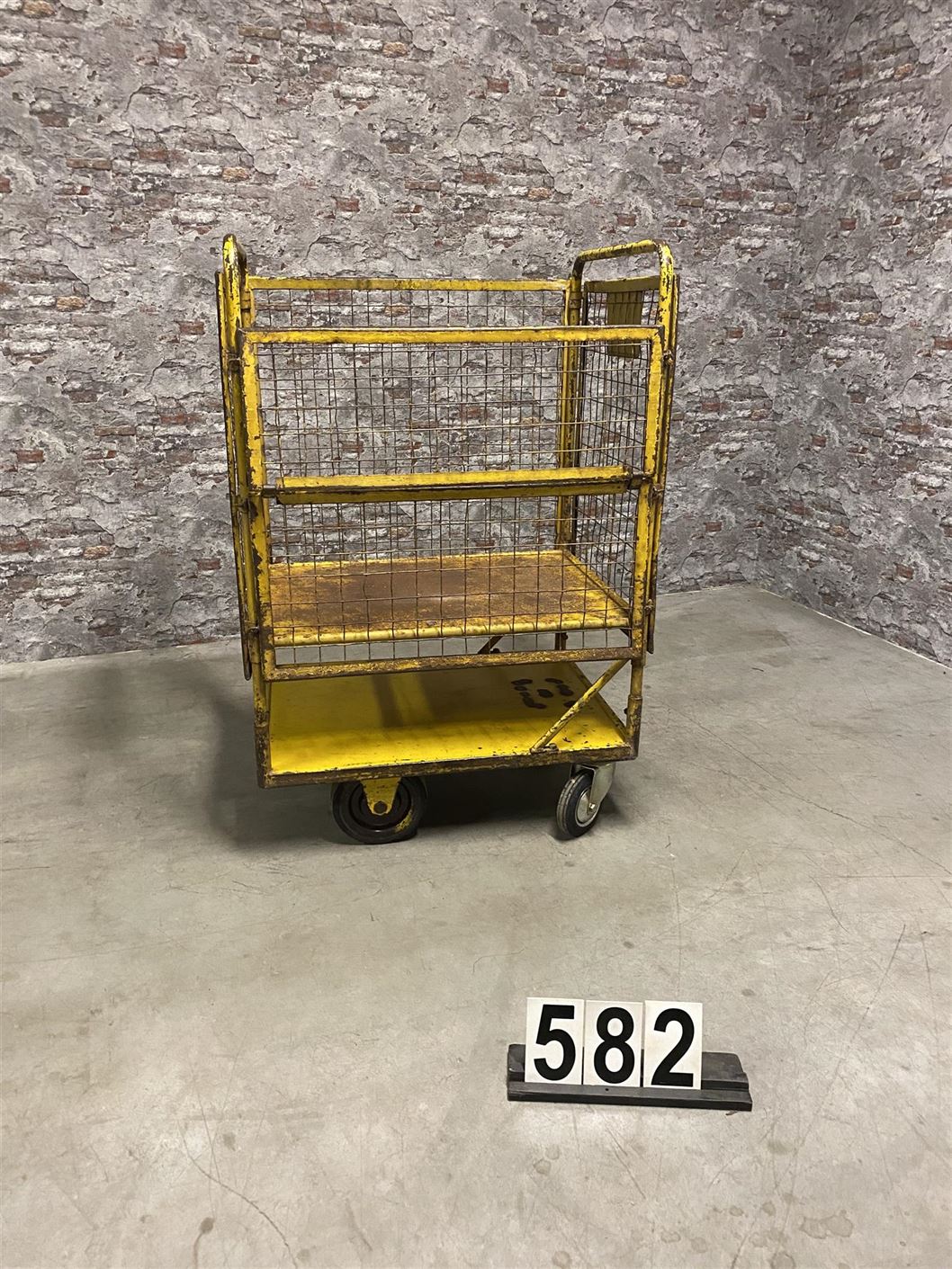 Industrial retro vintage cart | rack on wheels 582