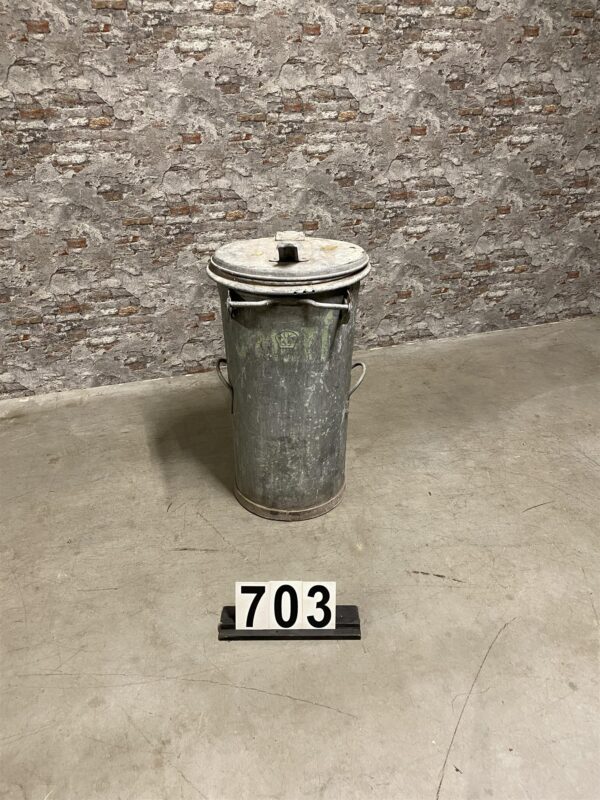 Industrial vintage trashcan 703