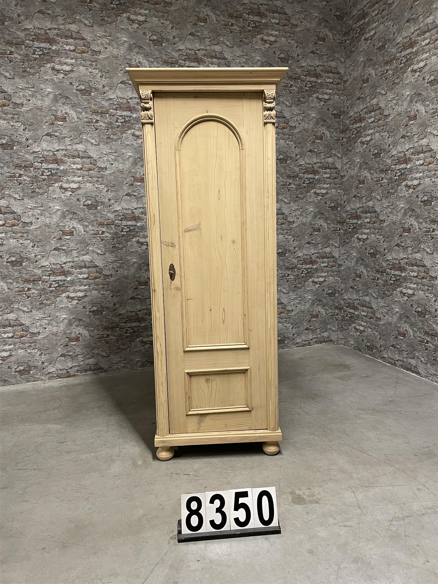 Antique pine 1 door cabinet 8350