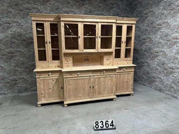 Antique pine kitchen dresser | Buffet cabinet 8364