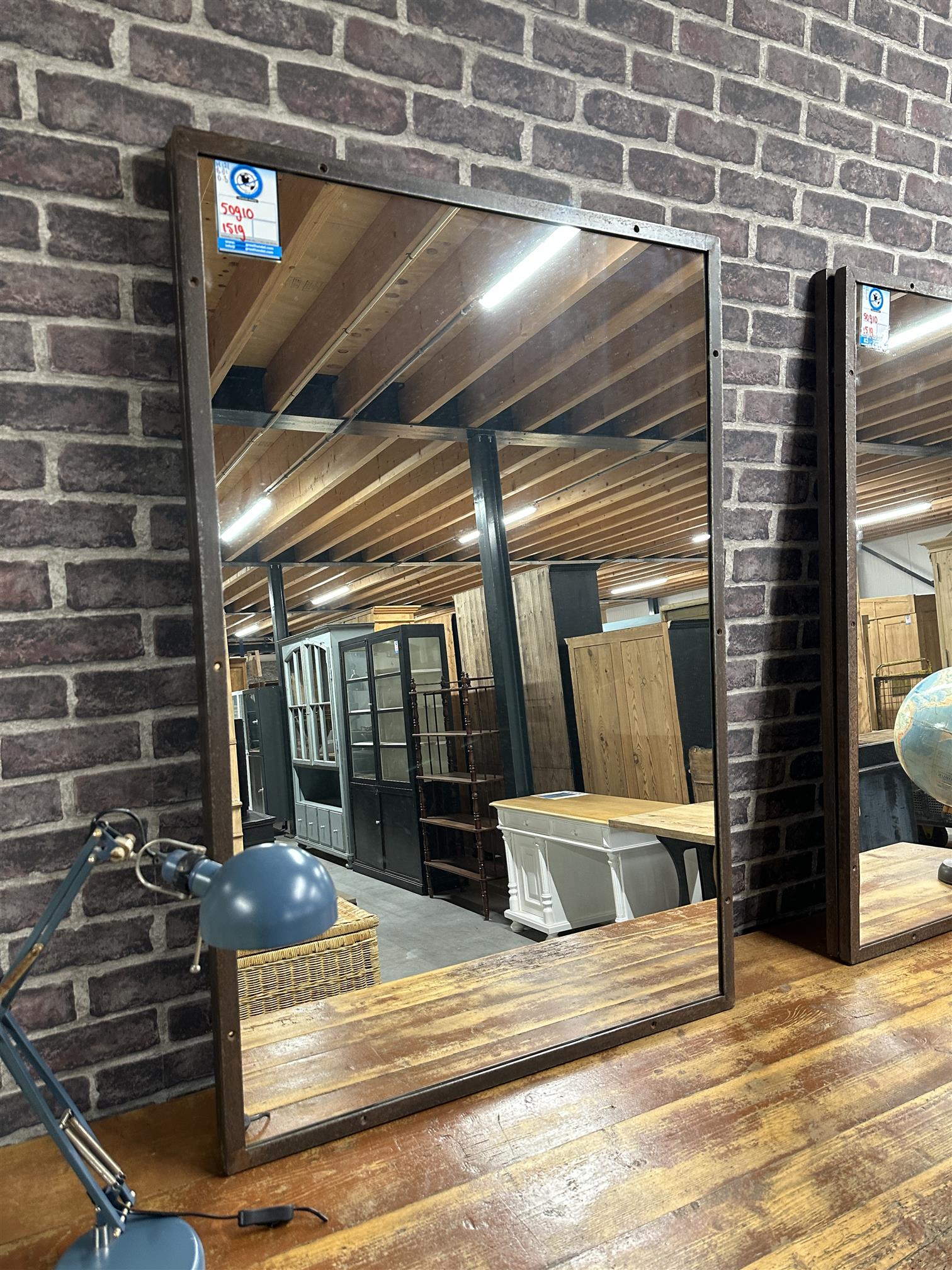 Industrial vintage mirror 509