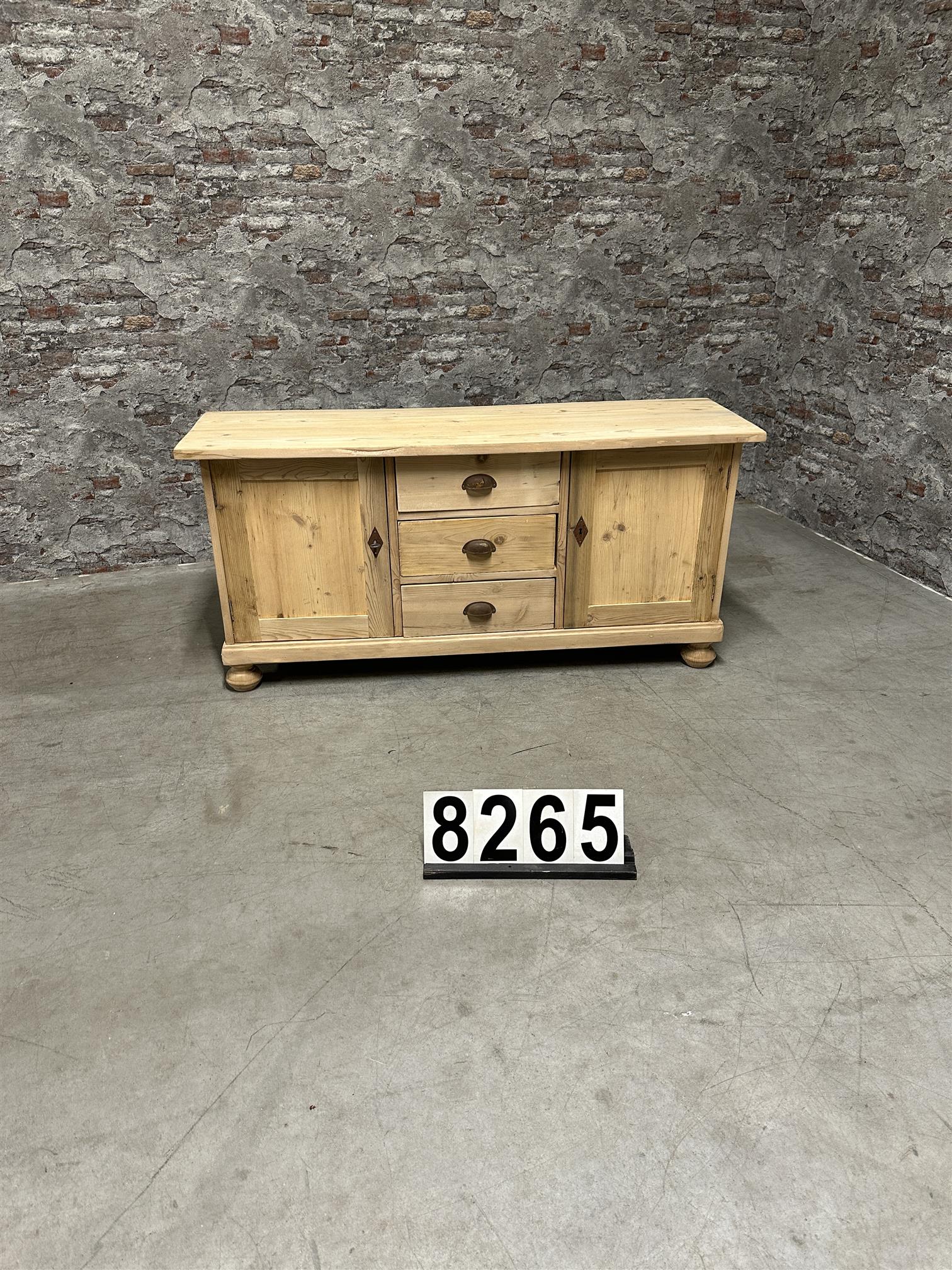 Antique pine tv dresser 8265