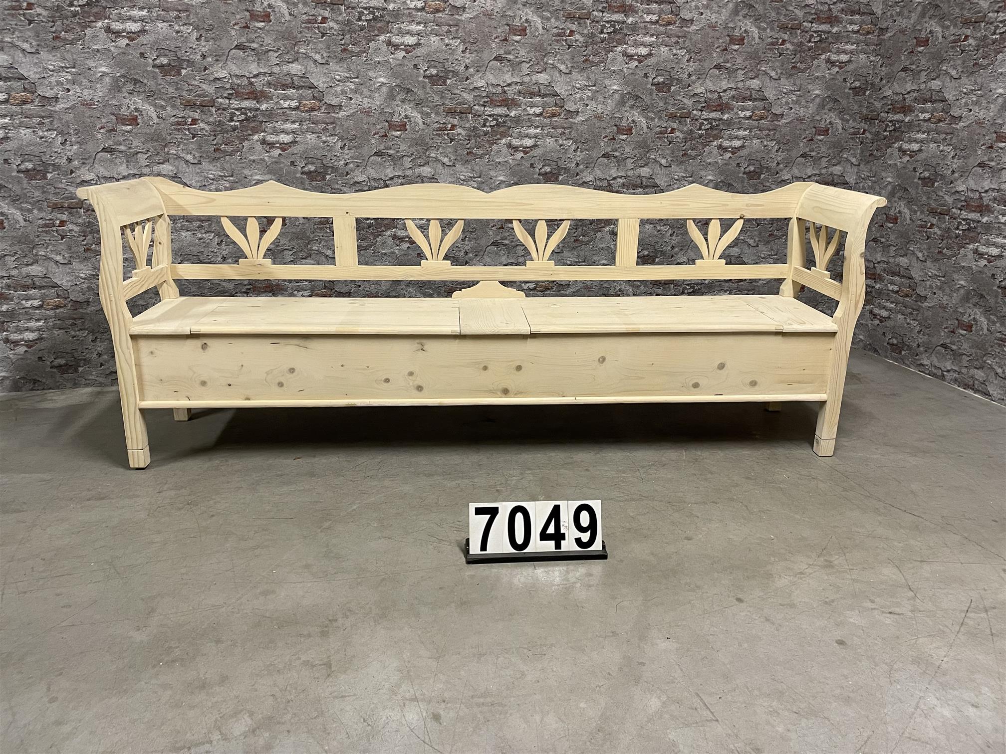 Antique pine flap bench | garden bench 7049