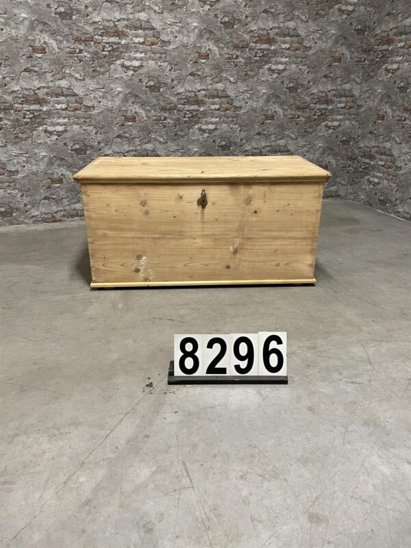 Antique pine chest 8296