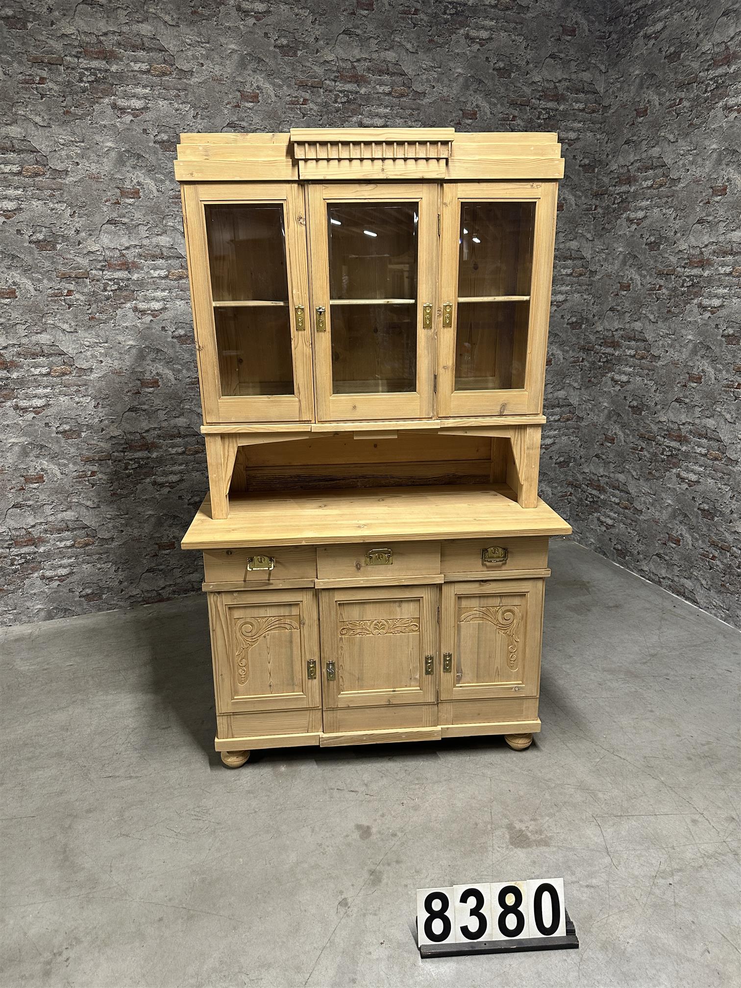 Antique pine Buffet cabinet | Kitchen cabinet 8380