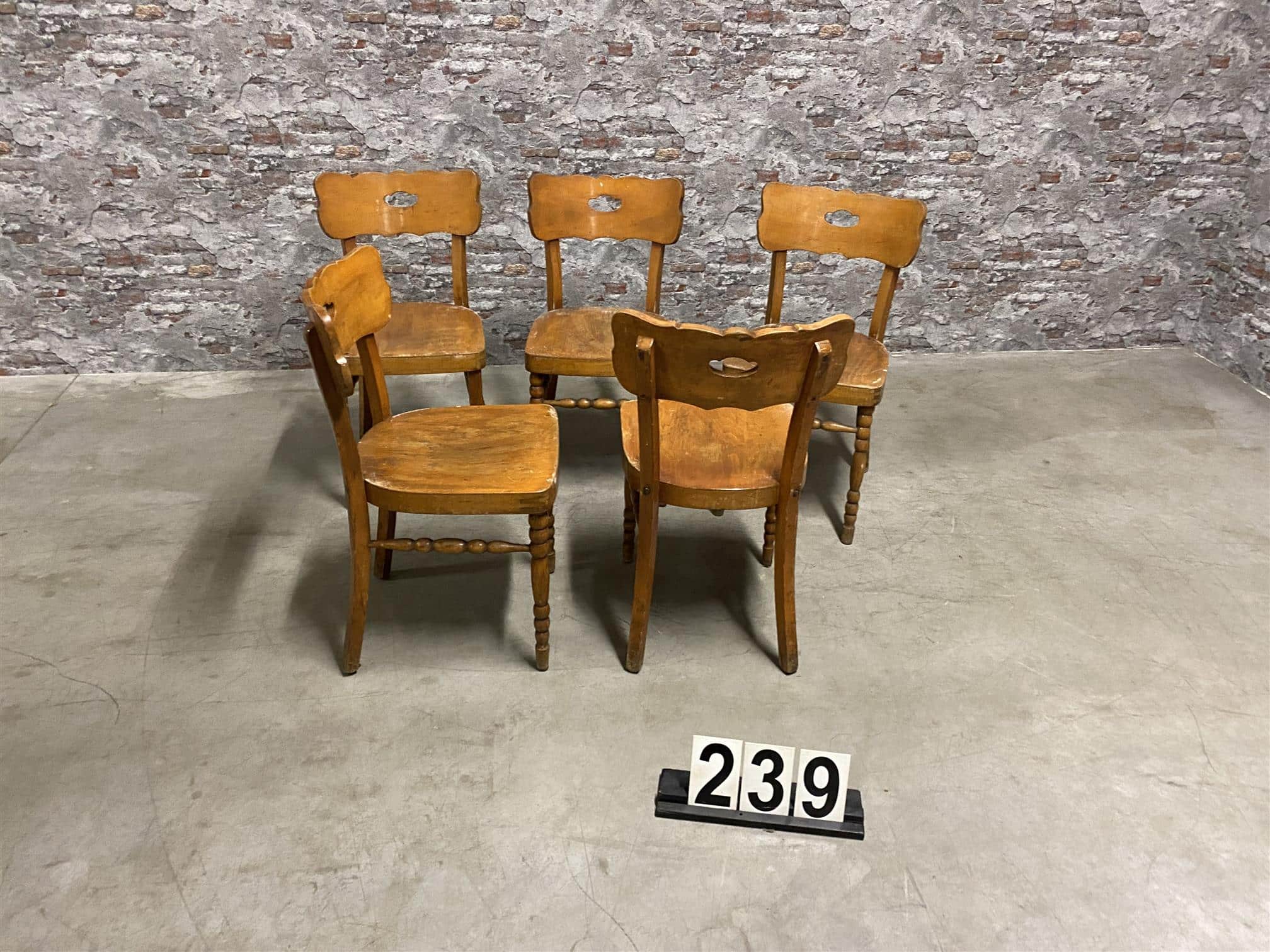 Wooden cafe chairs 46×50 nr.239