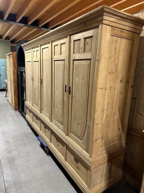 Amazing antique pine wardrobe