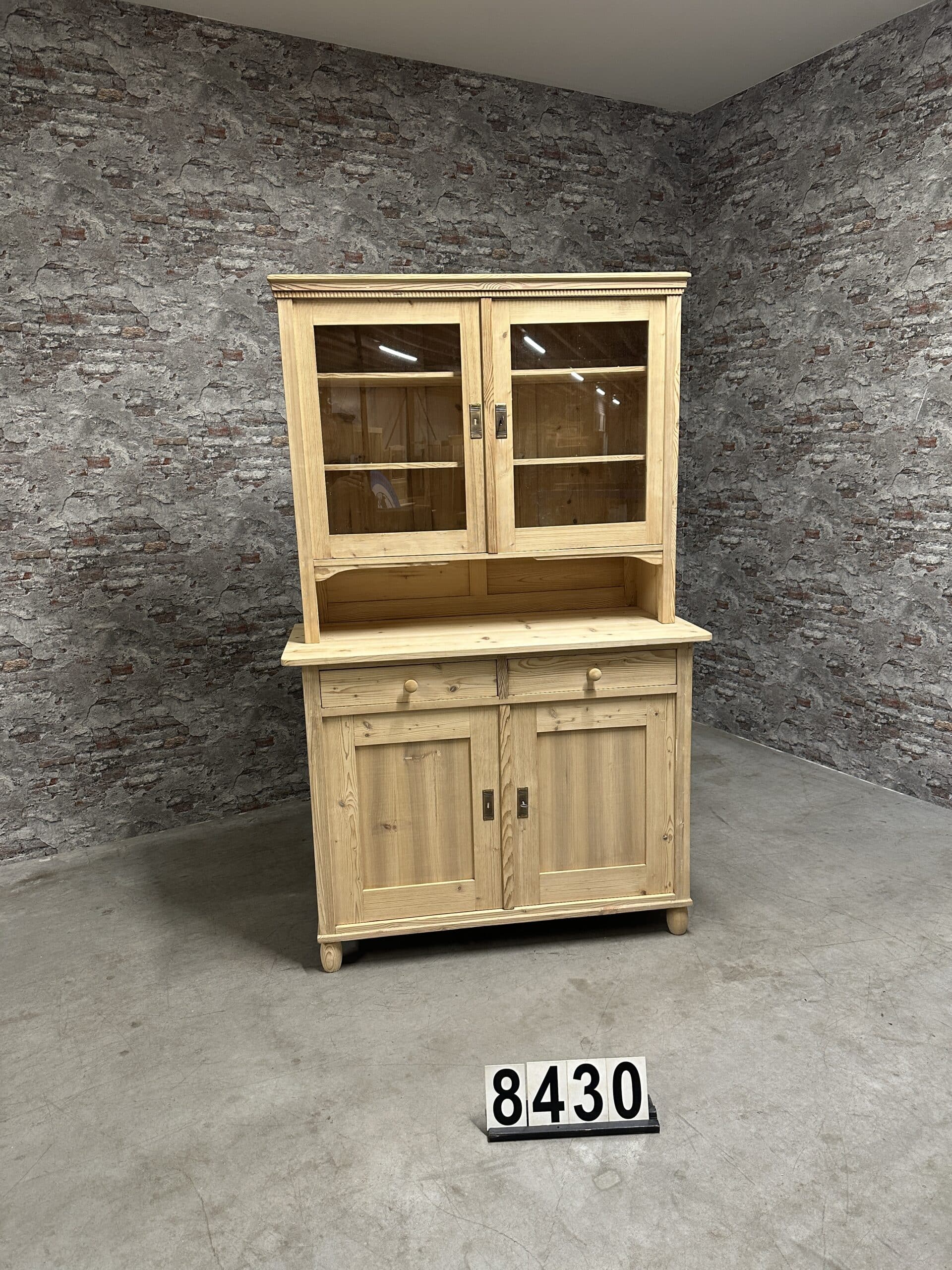 Antique pine kitchen cabinet | buffet cabinet 123×54 nr.8430