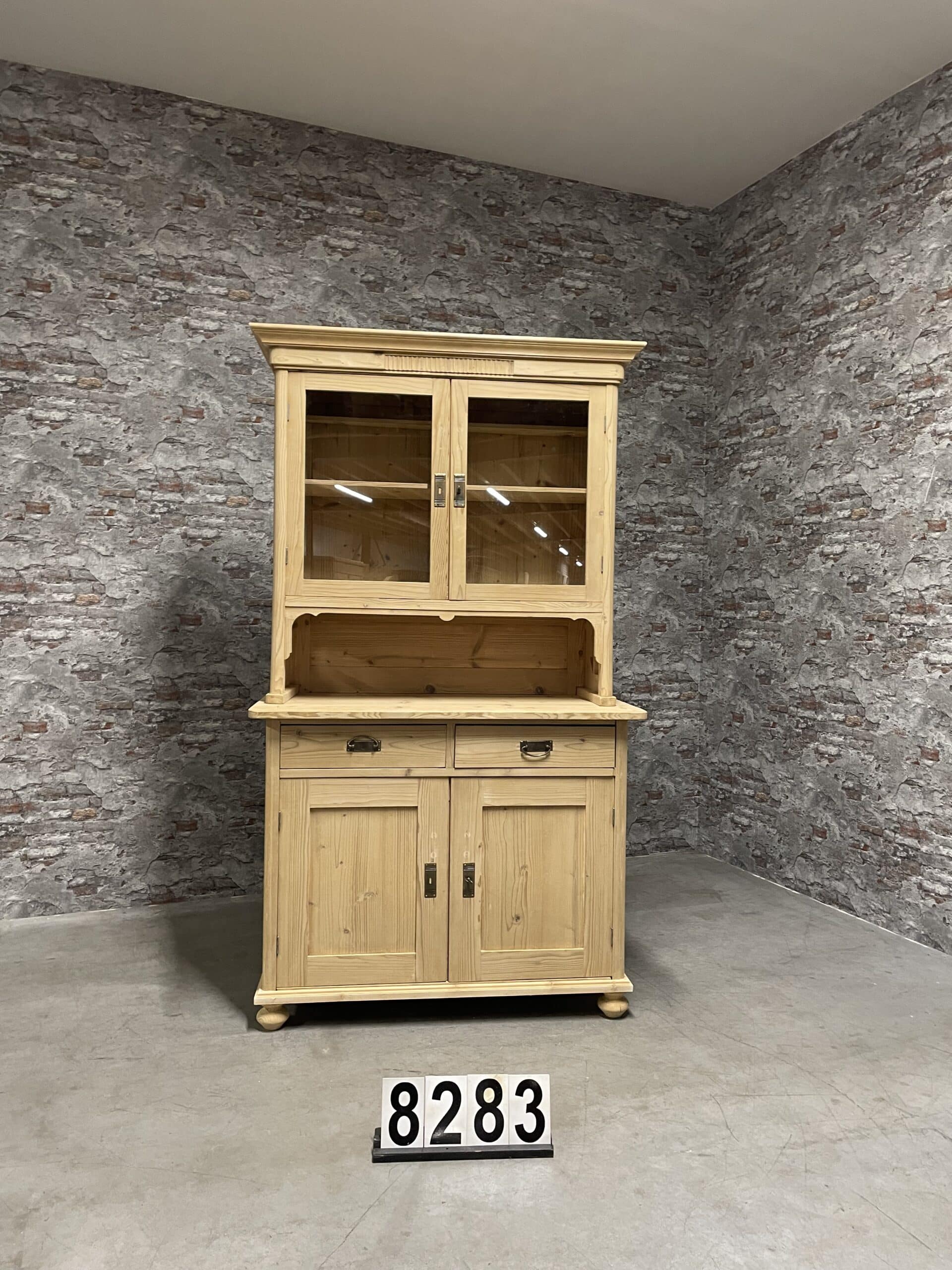 Antique pine buffetcabinet | kitchencabinet 112×54 nr.8283