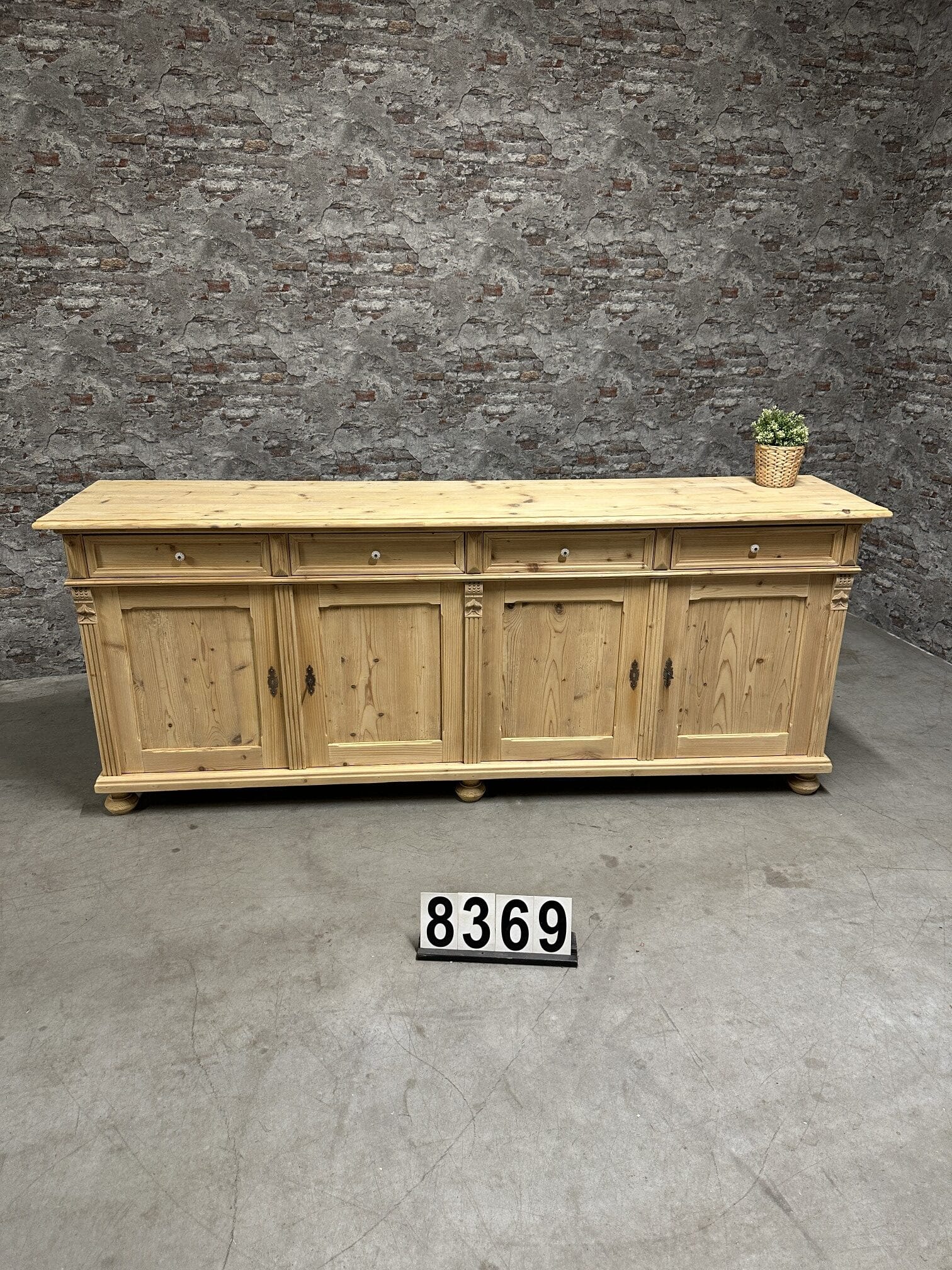 Antique pine dresser | sideboard 230×52 nr.8369