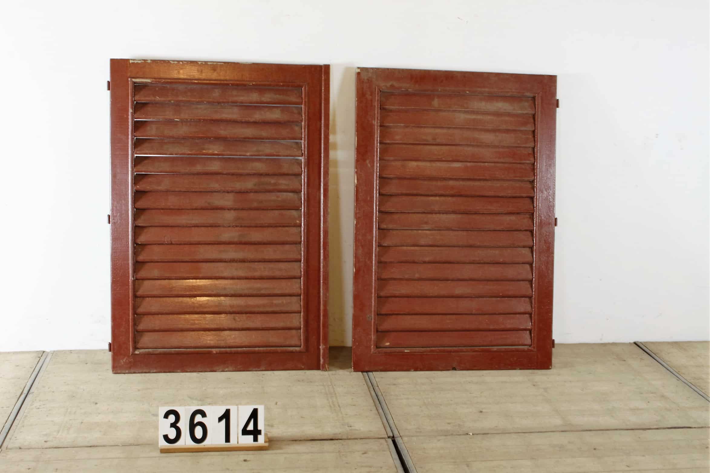 Vintage window louvered doors 135×93 nr.3614