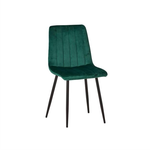 Eetkamerstoel Dona velvet groen