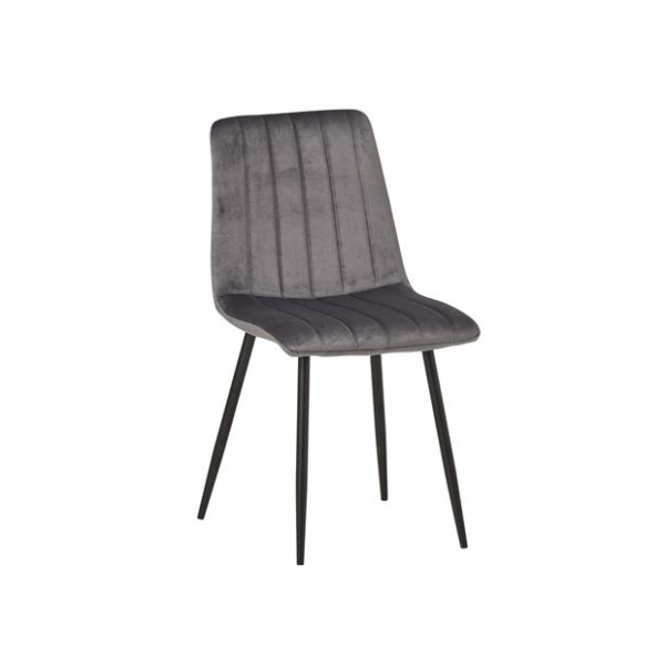 Eetkamerstoel Dona Velvet grijs